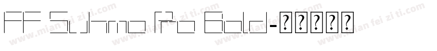 FF Suhmo Pro Bold字体转换